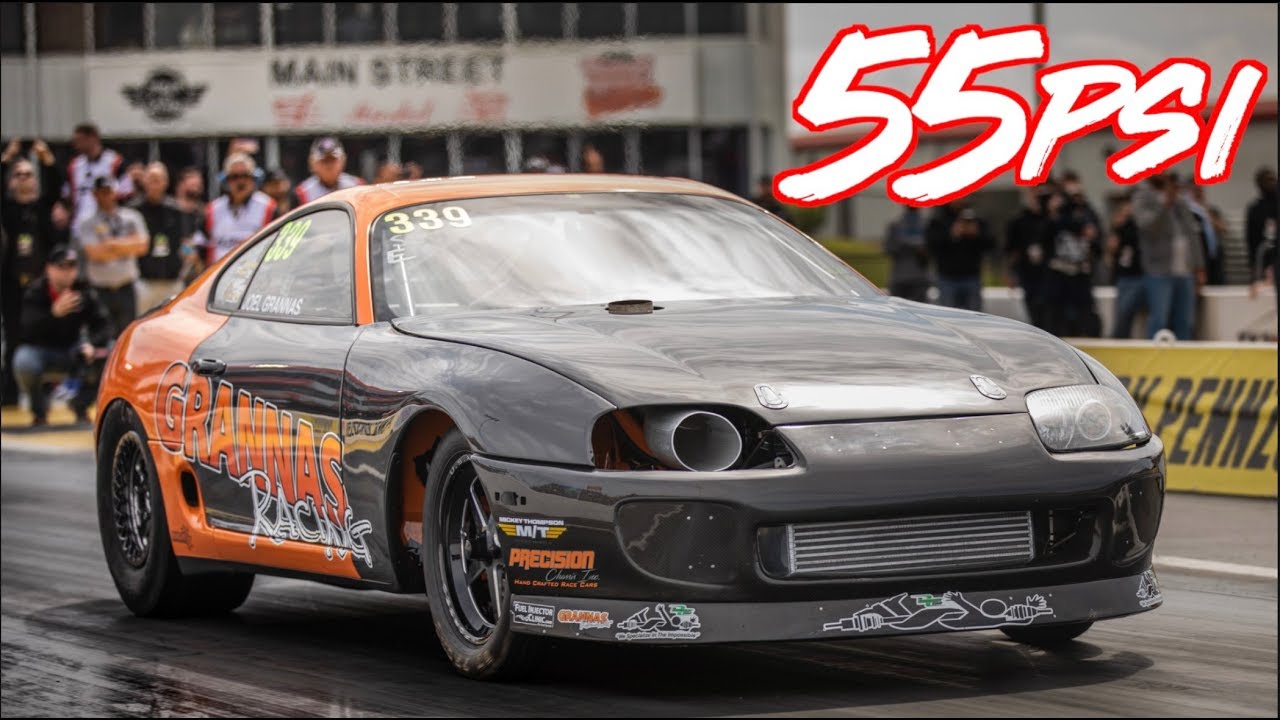 Fastest Stick Shift Toyota Supra EVER! 7's at 200mph - 1647whp on 50psi