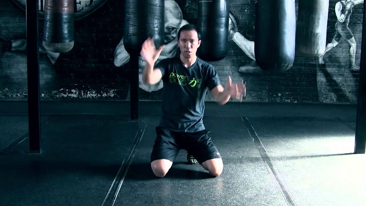 ALTERNATING STAGGERED PUSHUP [Bodyweight Fight Deck Exercise 8 of 34]