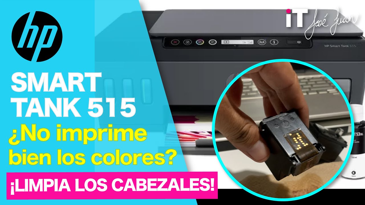 🖨️ Cómo limpiar los cabezales de la HP Smart Tank 515 🧼 | Guía paso a paso