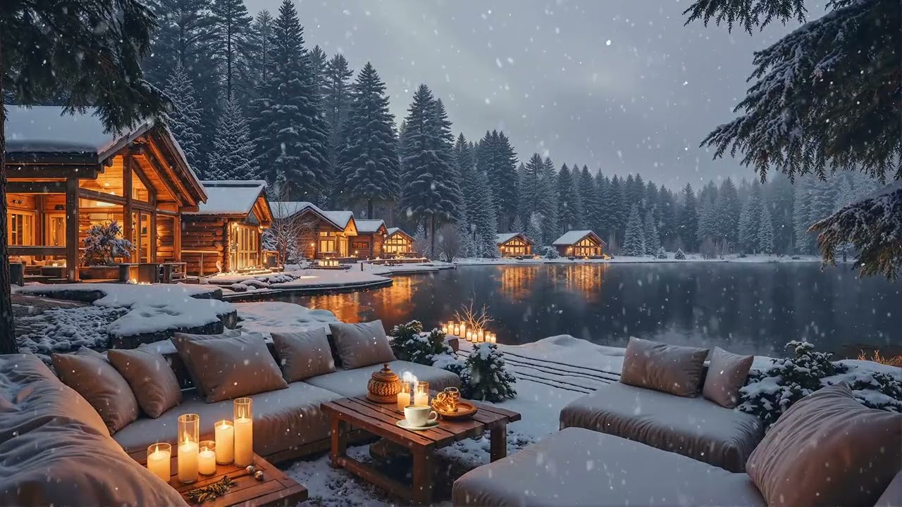 Cozy Winter Jazz by the Lake – Warm Smooth Jazz for Snowy Cabins & Quiet Nights