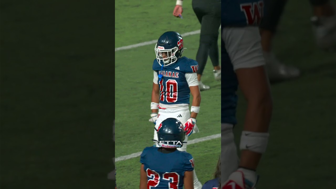 #10 WR/DB Slater Kaleiohi With 238 Yards Receiving & 3 TDs vs Pearl City | Waianae Seariders