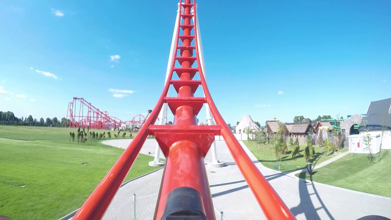 Roller Coaster Formuła Premier Test Energylandia Amusement Park Attraction