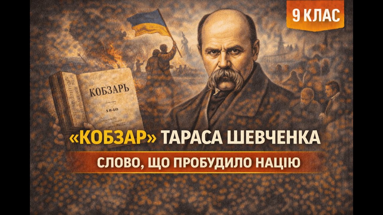 «Кобзар» Тараса Шевченка: слово, що пробудило націю | 9 клас