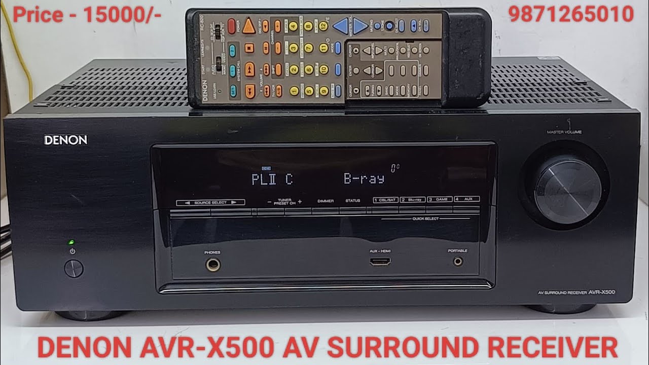 DENON AVR-X500 AV SURROUND RECEIVER Price - 15000/- Only Contact No - 9871265010