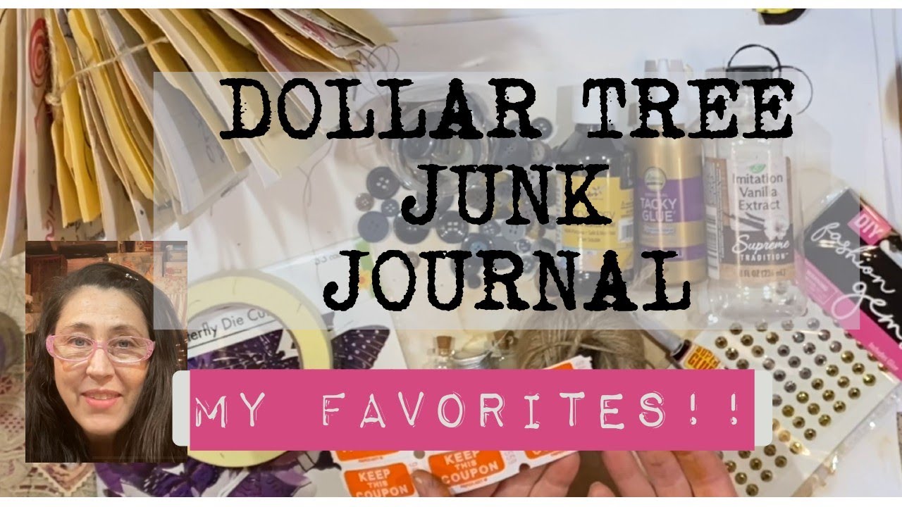 DOLLAR TREE JUNK JOURNAL SUPPLIES and JUNK JOURNAL CHALLENGE @PaperTerrace
