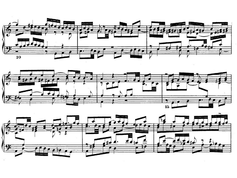 J.S. Bach. El clave bien temperado I. Fuga 1 en do mayor. Partitura on line.