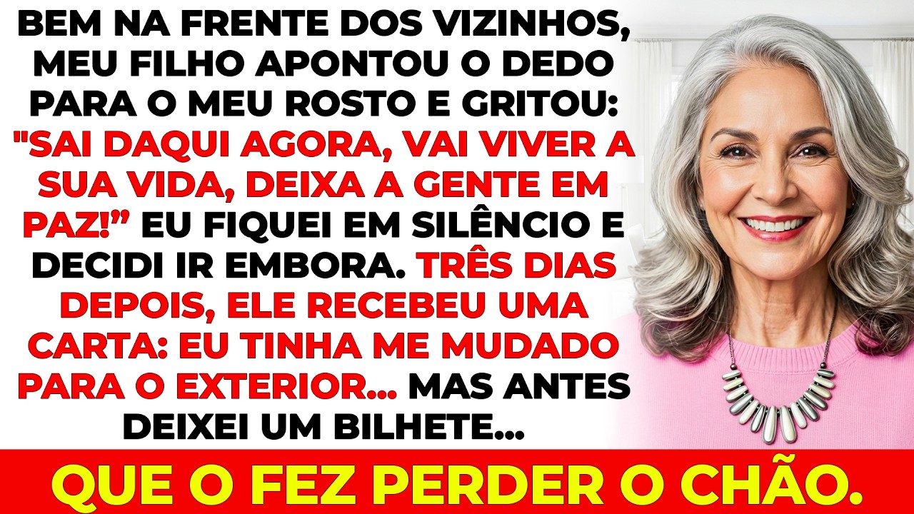 Meu filho gritou na minha cara: 