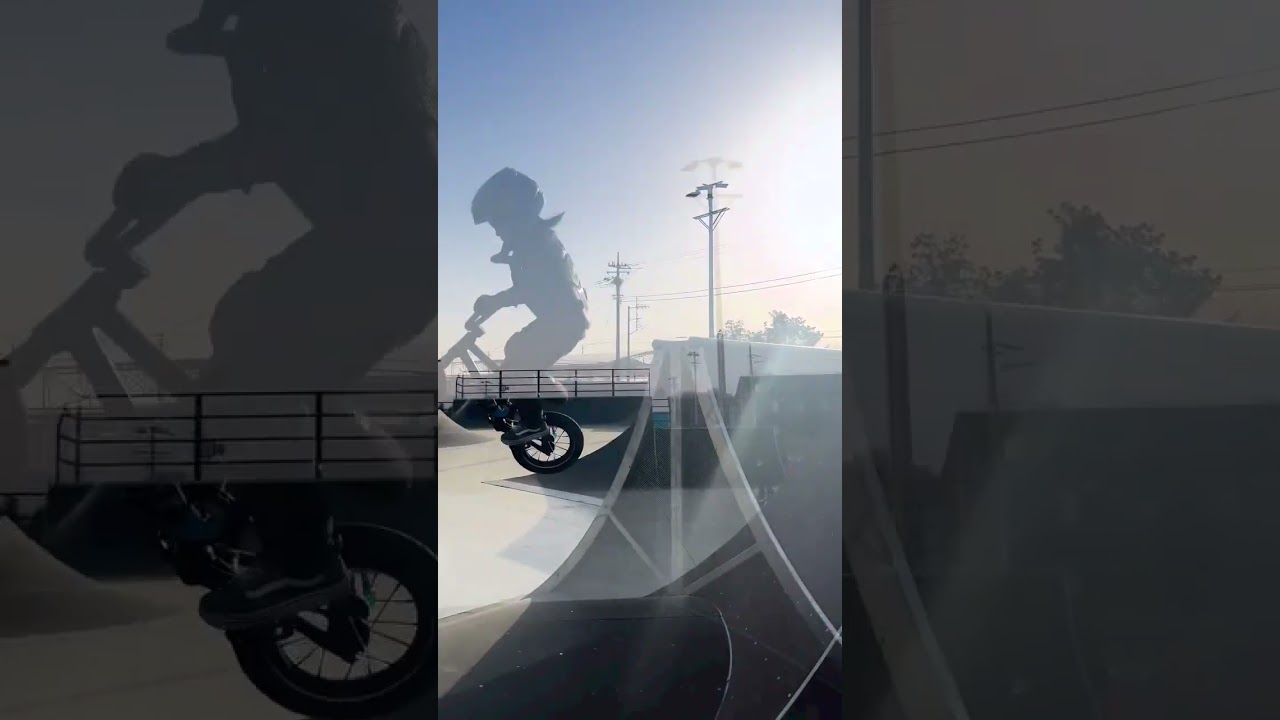 Taking on BMX with fearless determination 😮