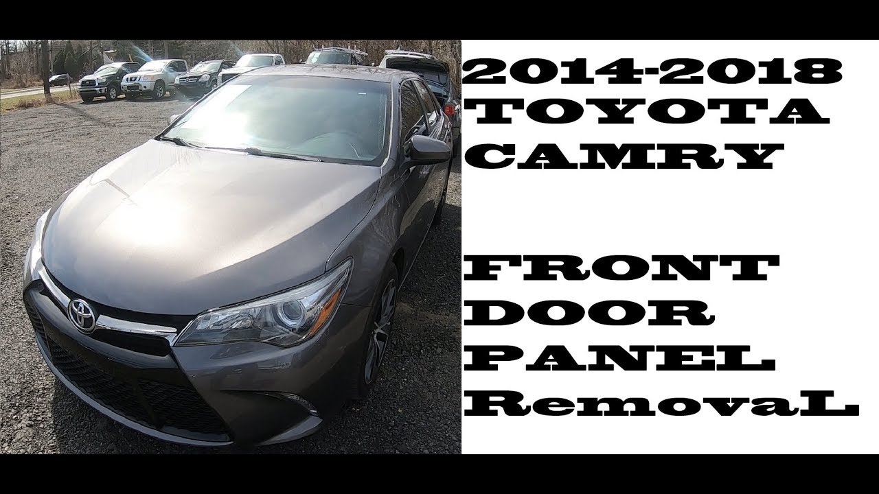 Как снять обшивку двери Toyota Camry 2014-2018