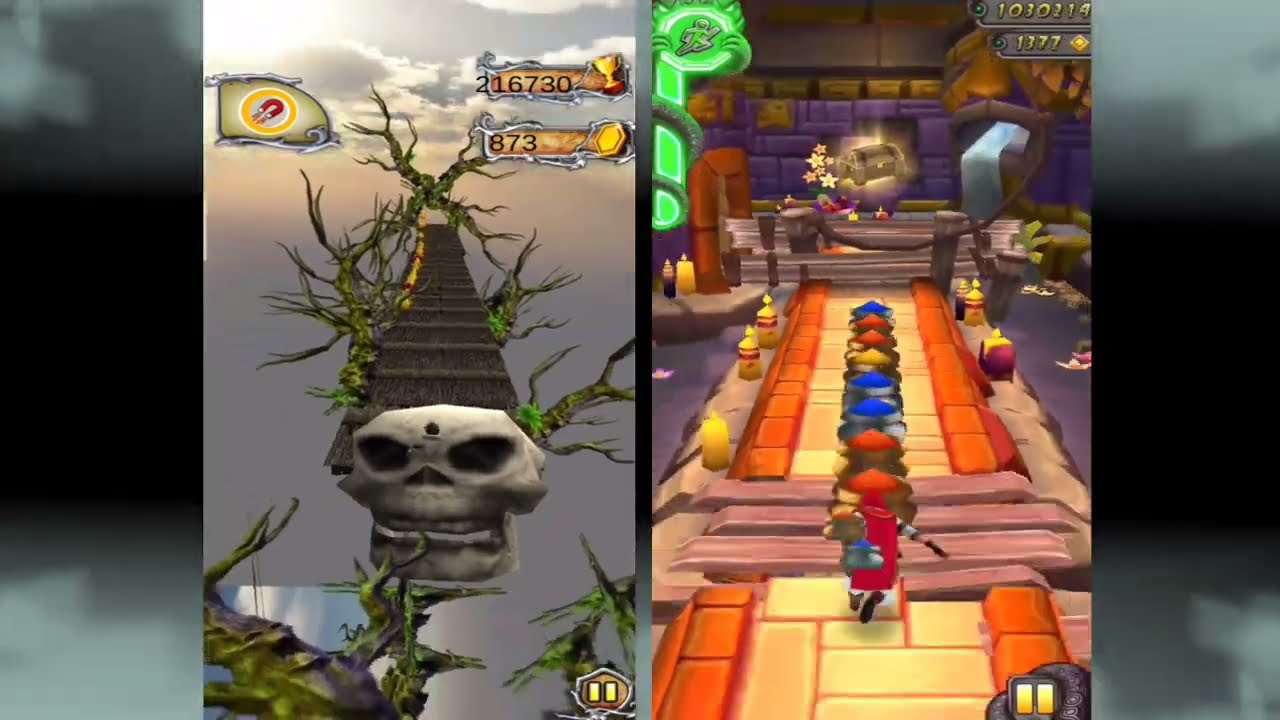 REVERSE, Temple Run2, Haunted Run