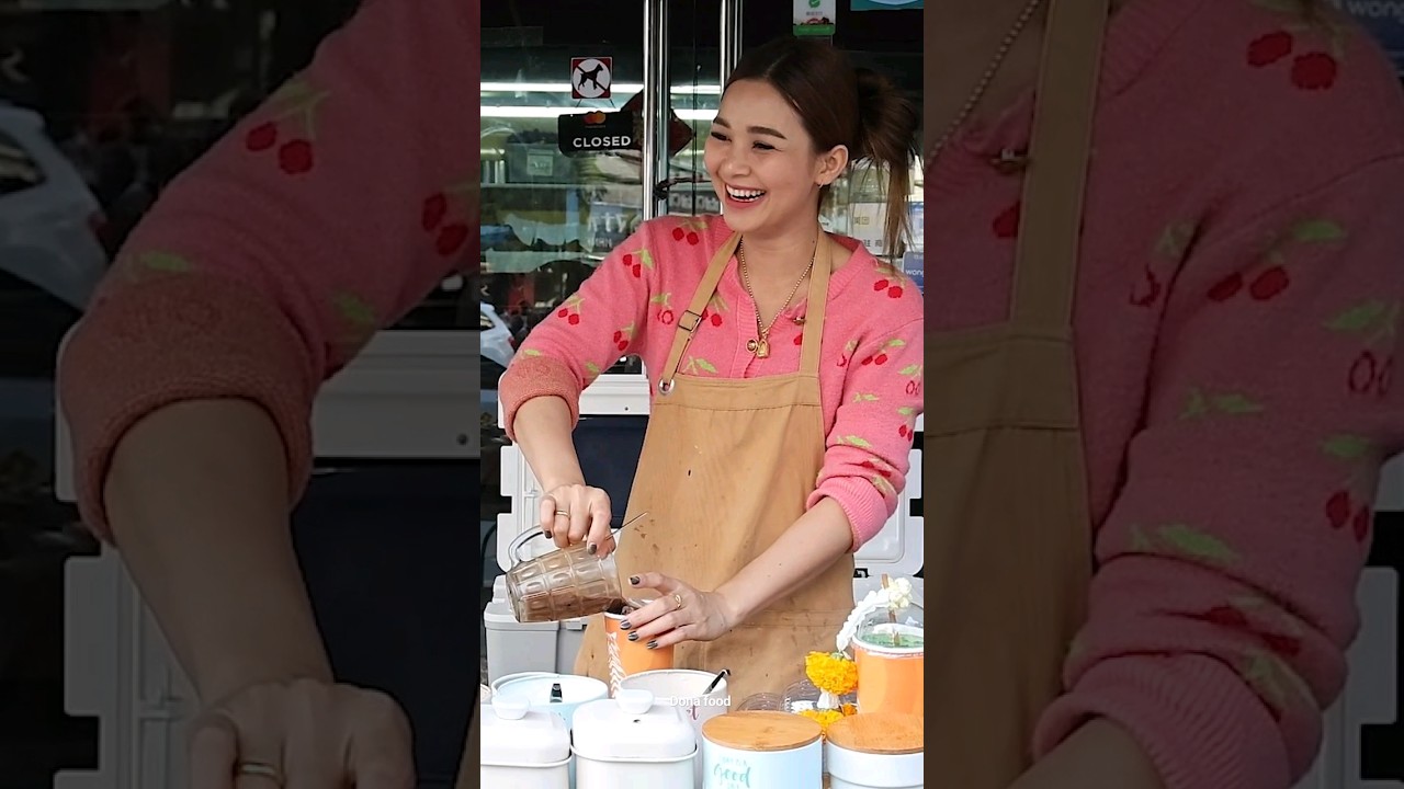 #5 Amazing $1 Morning Coffee & Thai Tea! The Most Popular Coffee Lady of Bangkok - Ploy Sai Coffee