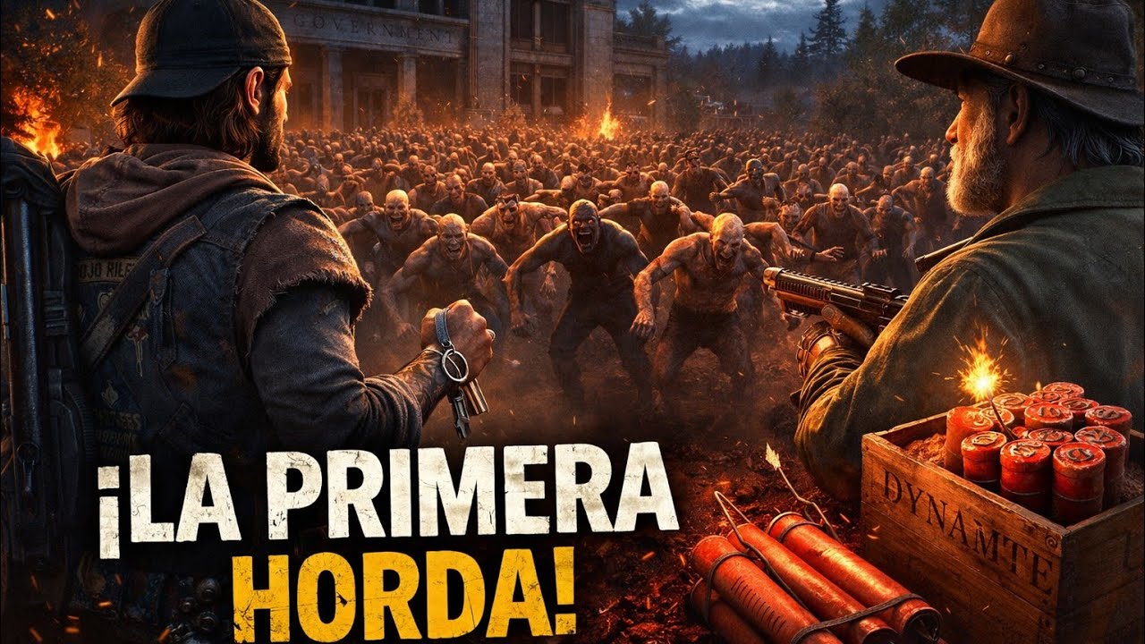#daysgone #10 Y la dinamita?!!  La primera horda aparece !! #zombiesurvival 