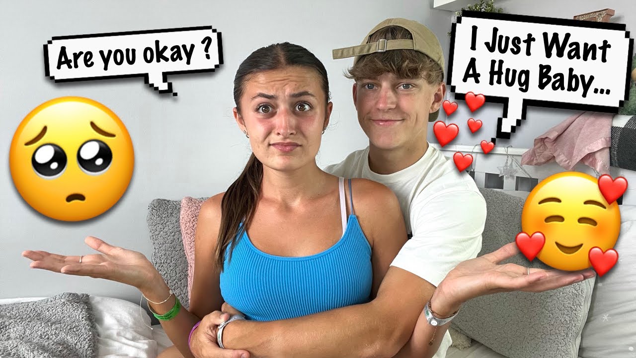 Telling My Girlfriend 'I JUST NEED A HUG' To See What She Does... *CUTE*