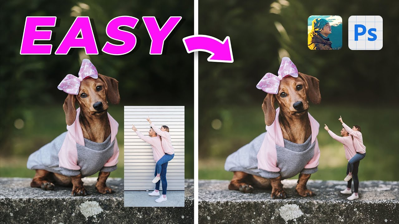 How to Create the Giant Pet Effect in Photoshop! (EASY)