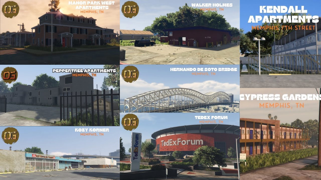 MEMPHIS V1 (SOUTHSIDE BUNDLE) FIVEM MAP