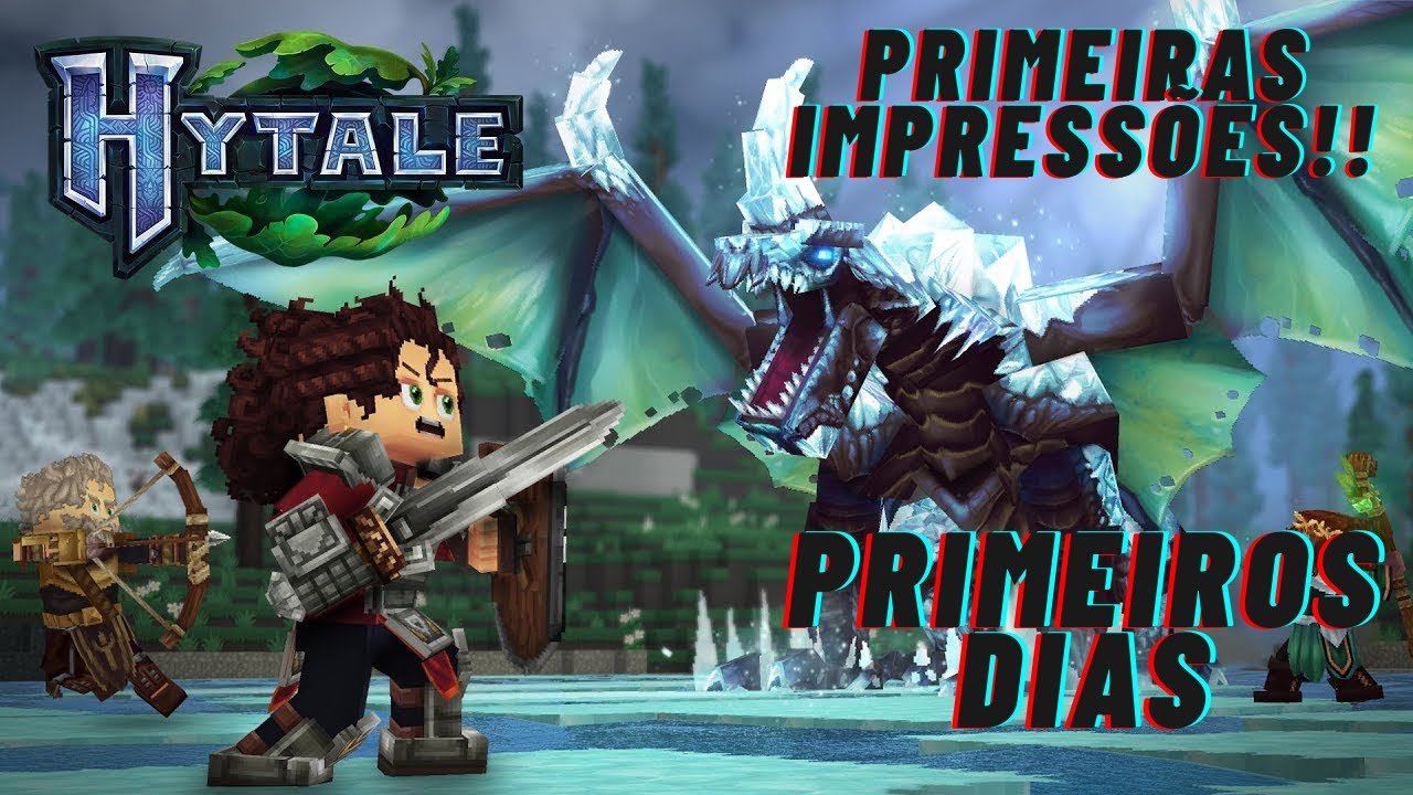 EXPLORANDO O MUNDO DE HYTALE!! PRIMEIRAS IMPRESSÕES