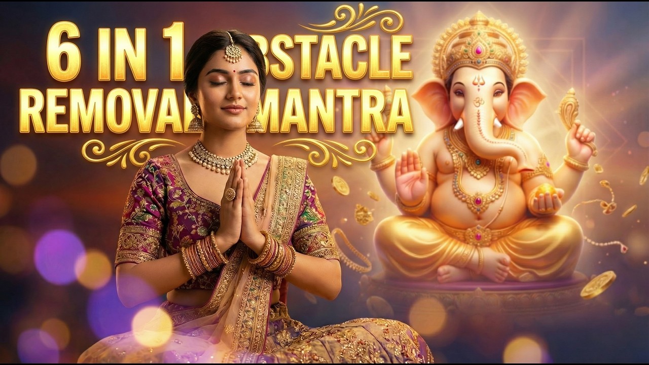 6 Powerful Ganpati Mantras in 1 | Remove Obstacles, Attract Success & Money