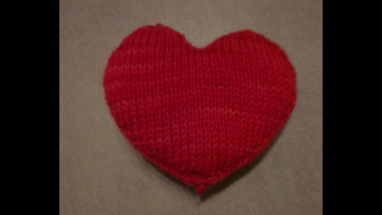 Herz stricken - Teil 1