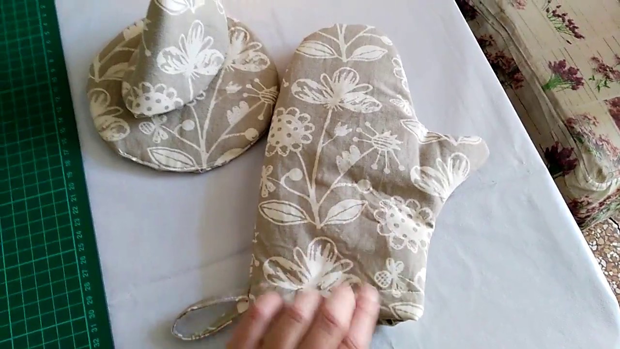 guantone da cucina e presina conica veloce tutorial