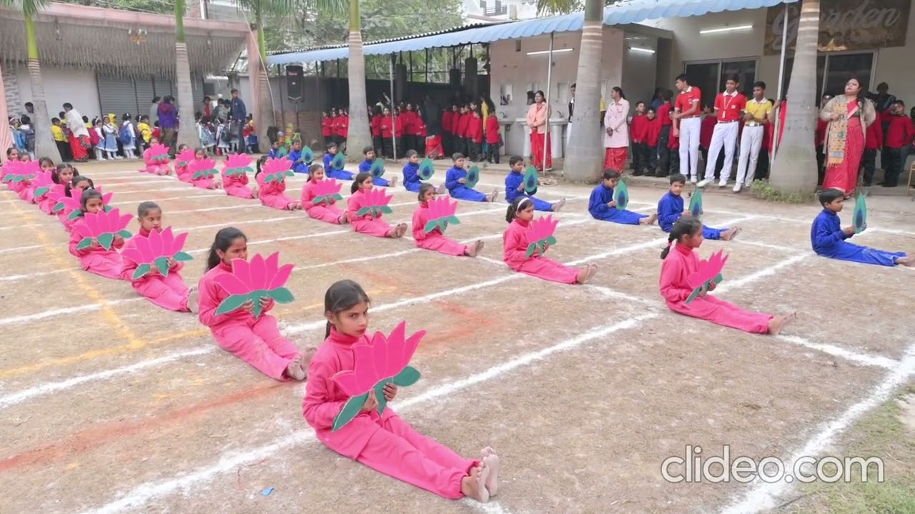 Dancing Peacock & Blooming Lotus Class 3rd Tulips School Annual Sports Day