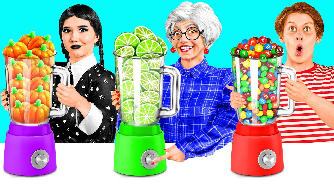 Wednesday vs Grandma Cooking Challenge | Funny Kitchen War by FUN FOOD