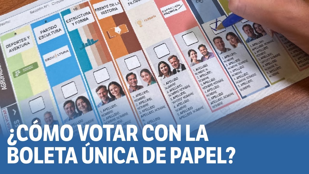Boleta Única de Papel: cómo funciona y qué tenés que saber para votar en octubre