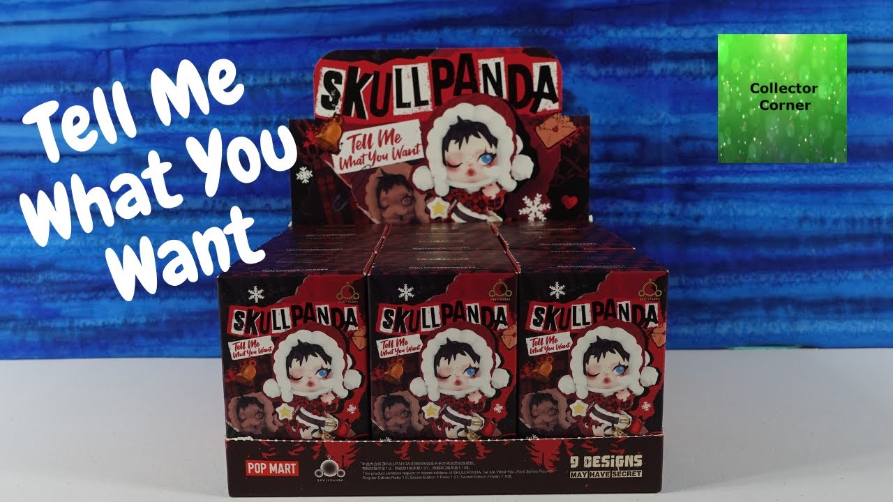 SkullPanda Tell Me What You Want Holiday Christmas Blind Box Figure Unboxing