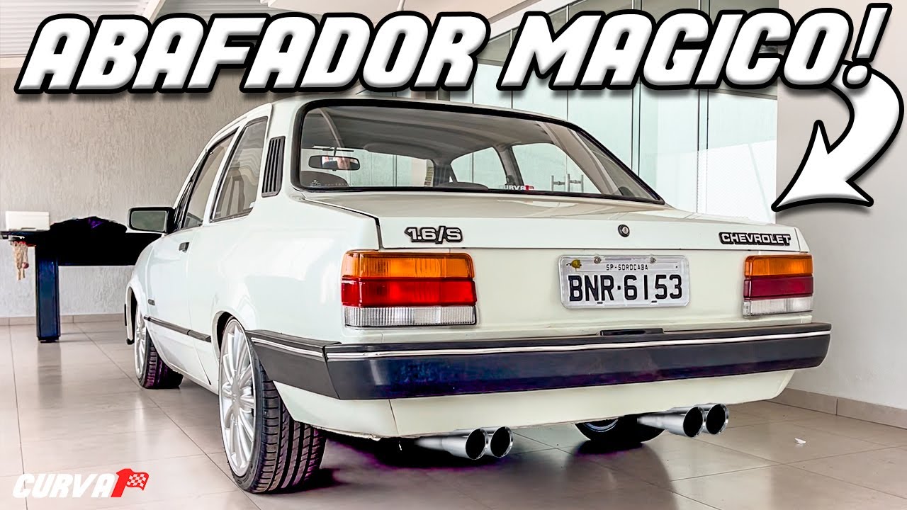 RONCO PERFEITO!! COLOQUEI O MELHOR ABAFADOR ESPORTIVO NO CHEVETTE🔥