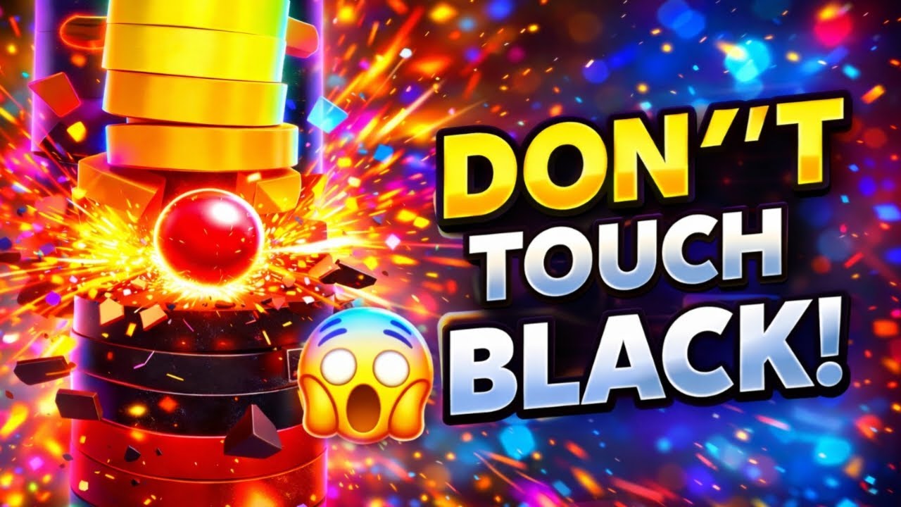 Stack Ball LIVE 🔴 – Don’t Touch Black Challenge 😱 | Impossible Levels #207