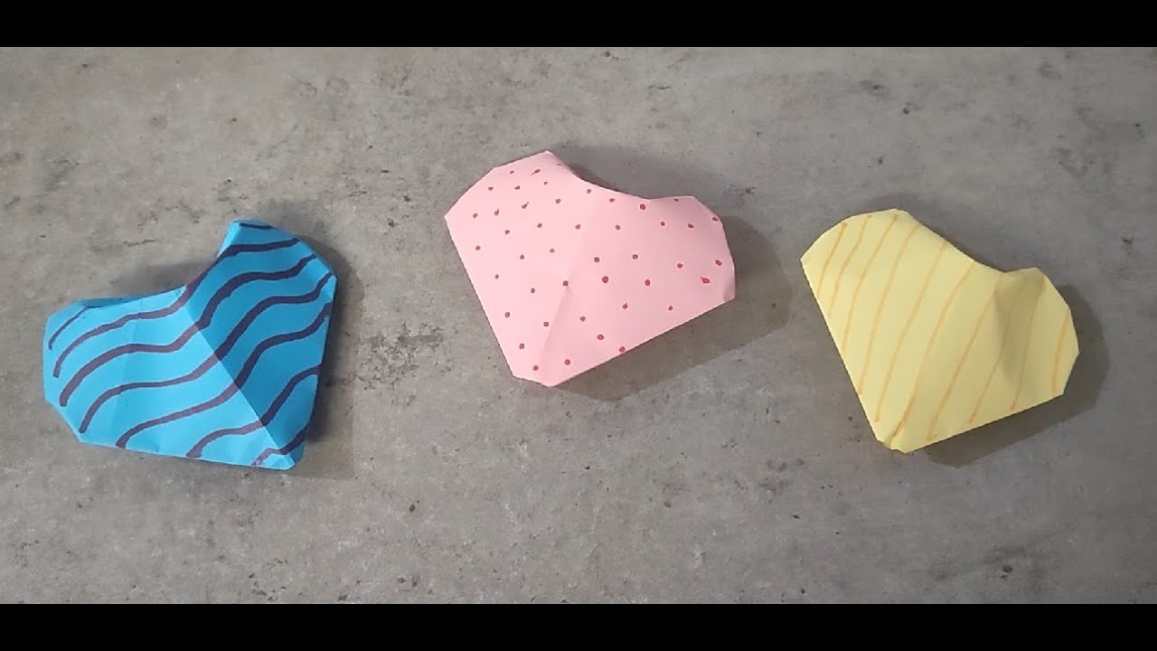 Origami 3D Heart ❤️ Easy Paper Heart Step by Step