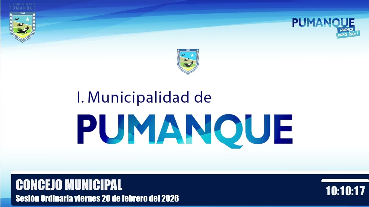 Transmisión Concejo Municipal Sesión Ordinaria viernes 20 de febrero del 2026