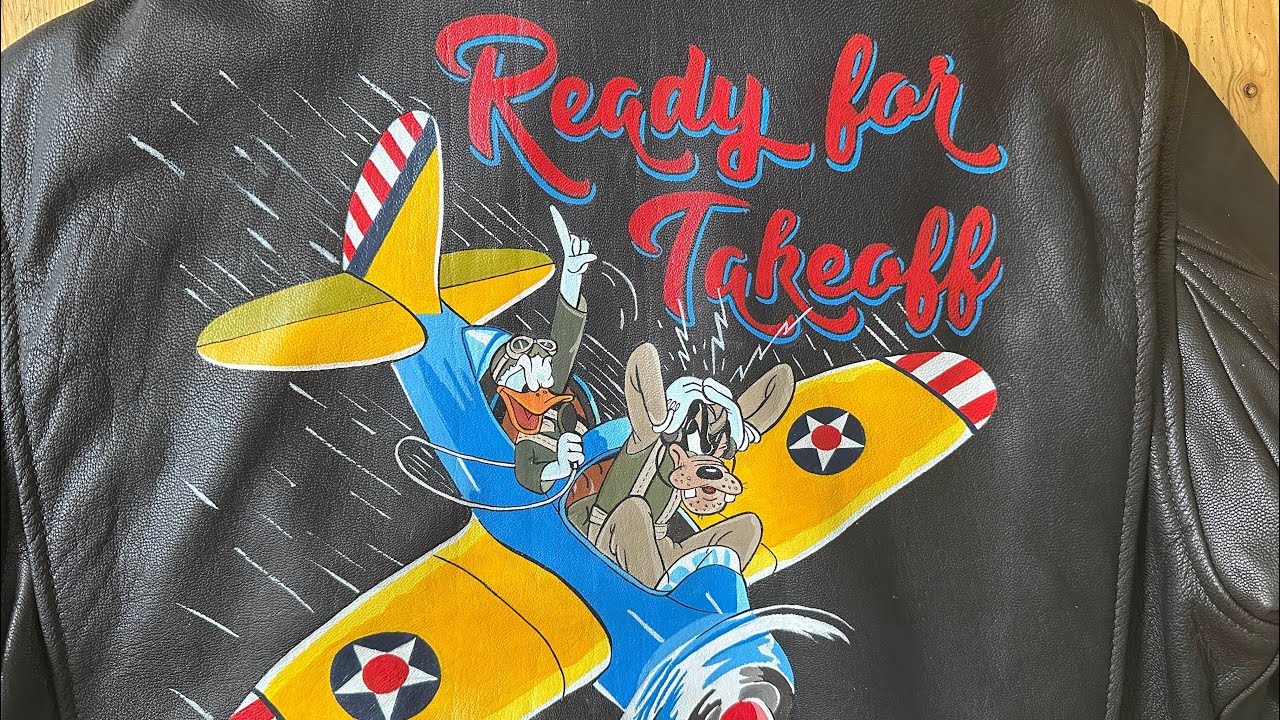 Ready for Takeoff Flight jacket painting Time-lapse 