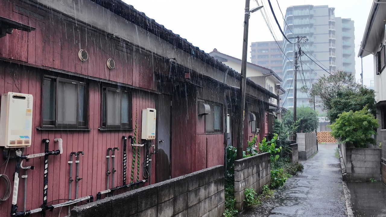 雨の拝島・東大和 - A Sudden Shower in the Tokyo Suburbs: Haijima & Higashi-Yamato【4K Japan Walk】