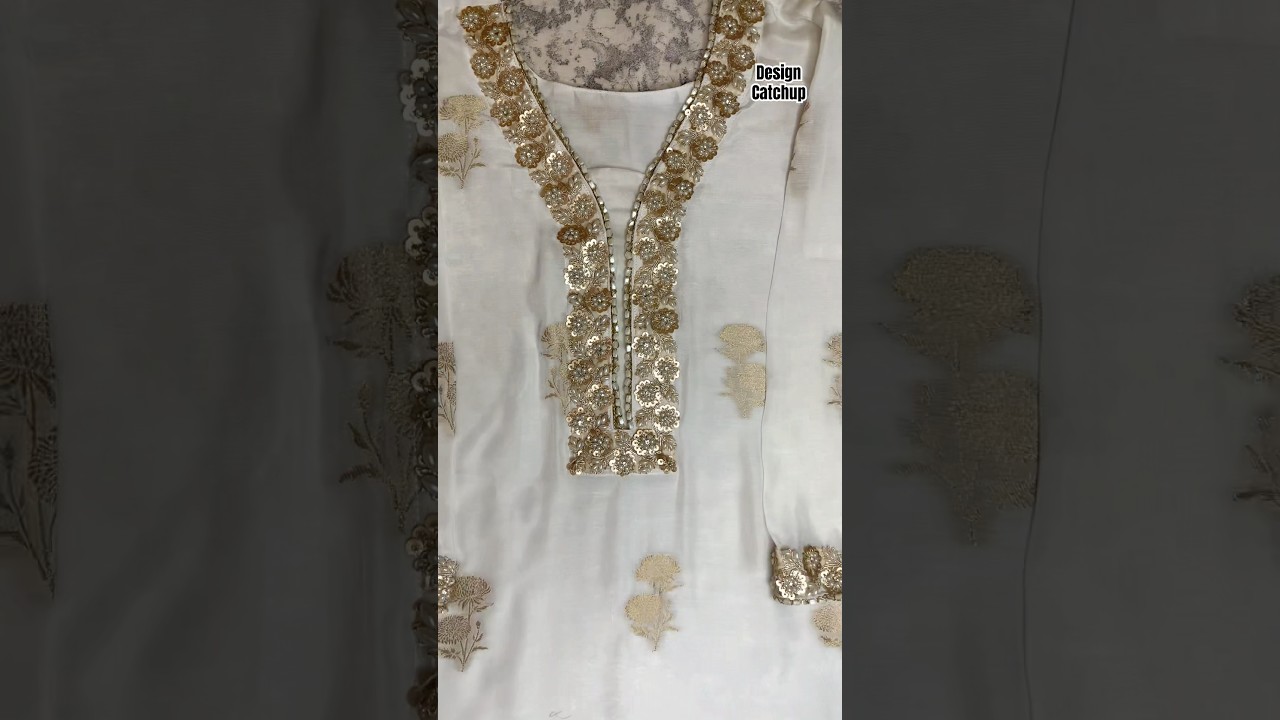 Sewing Tips And Tricks For Lace Attach Perfectly On The Designer Kurti Or Suit Neck 2025 #Shorts