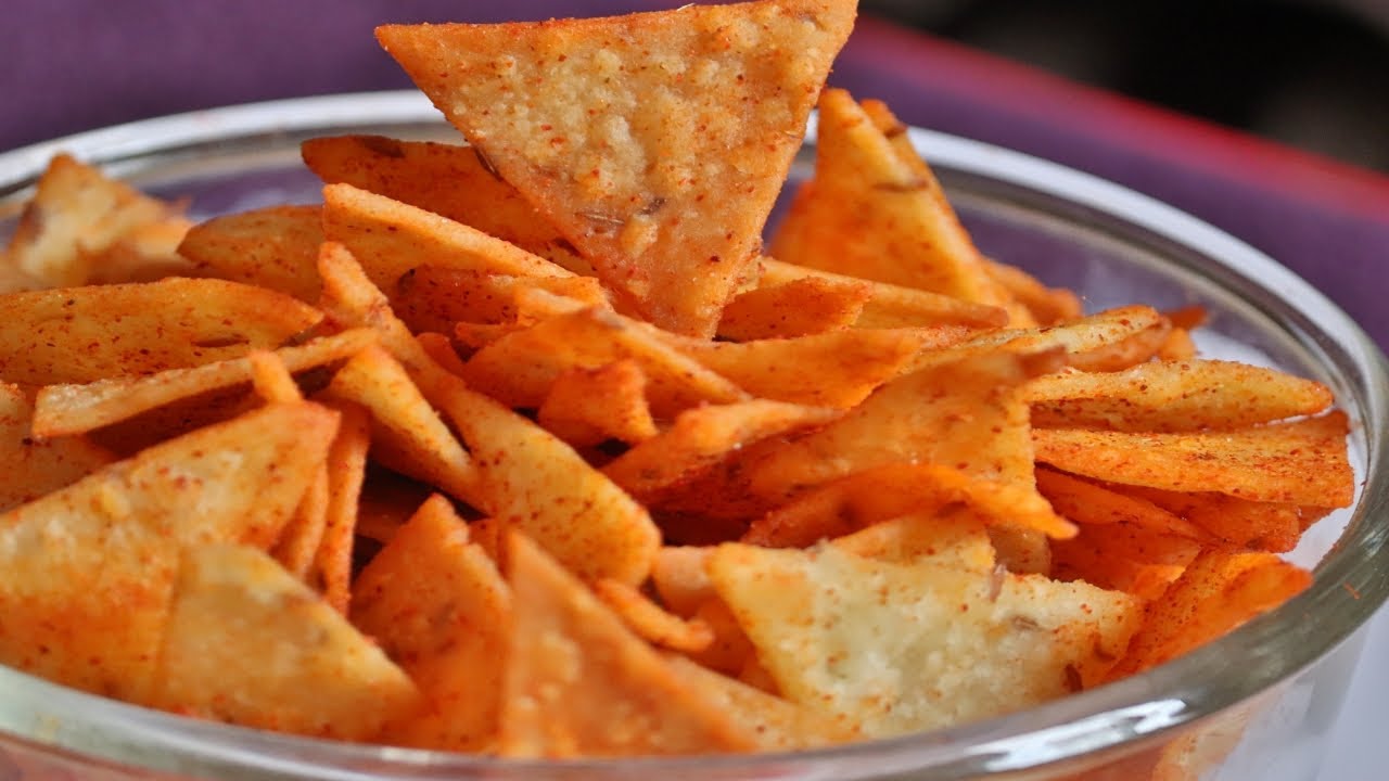 गेहू के आटे से बने नाचोस खायेगे तो मार्केट के Nachose खाना छोड़ देंगे Wheat flour nachose snacks