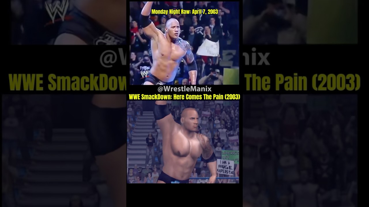 Entrance Comparison - The Rock HCTP 😎 Hollywod Rock is GOATED 