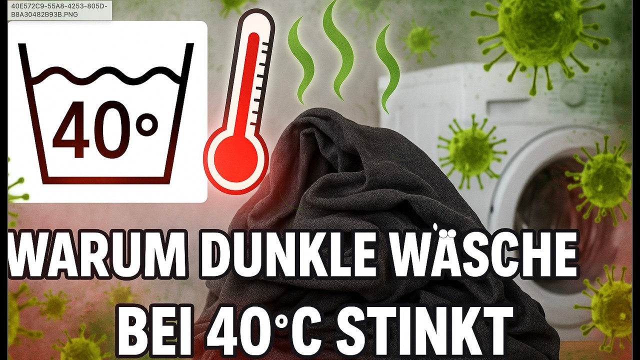 Warum dunkle Wäsche bei 40 °C stinkt – und wie du’s ganz einfach vermeidest!