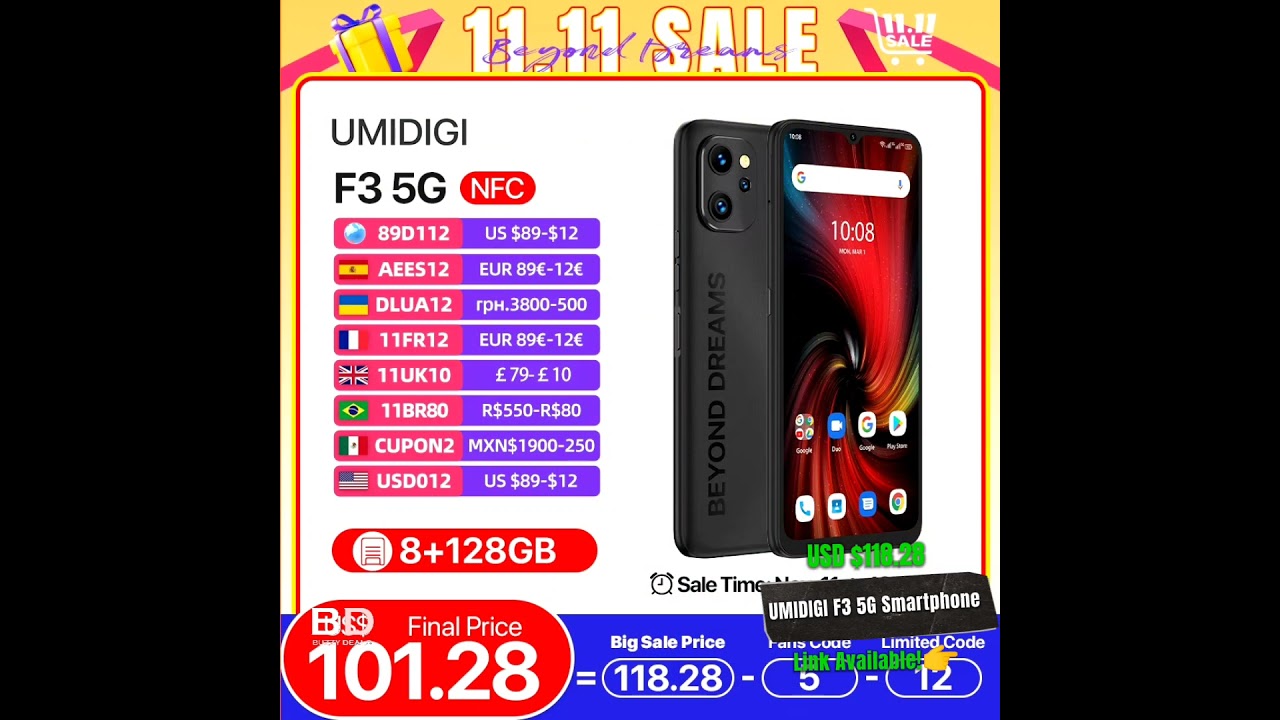 UMIDIGI F3 5G Smartphone #aliexpress #smartphone #gift