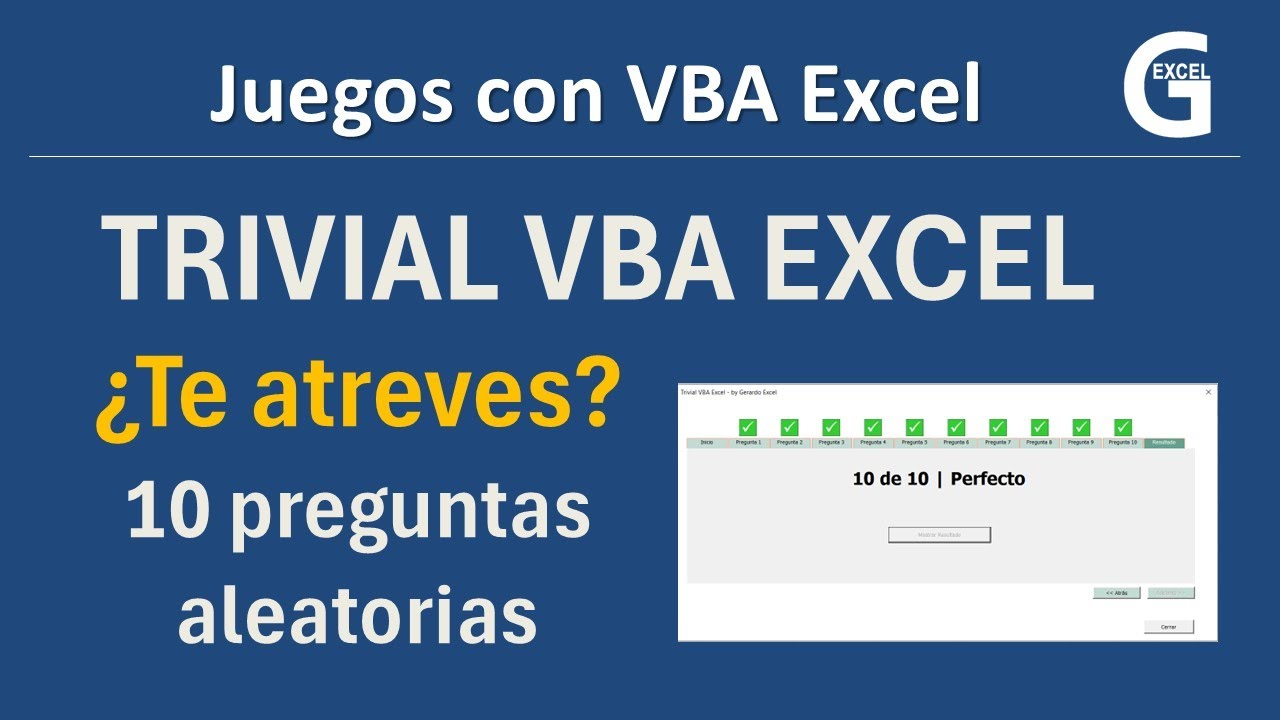 Pon a prueba tus conocimientos de Excel VBA | Trivial de 10 preguntas aleatorias