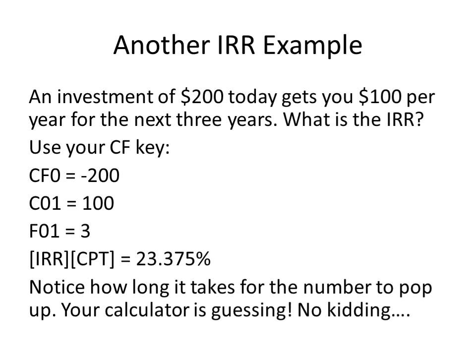 Investment Decision Rules