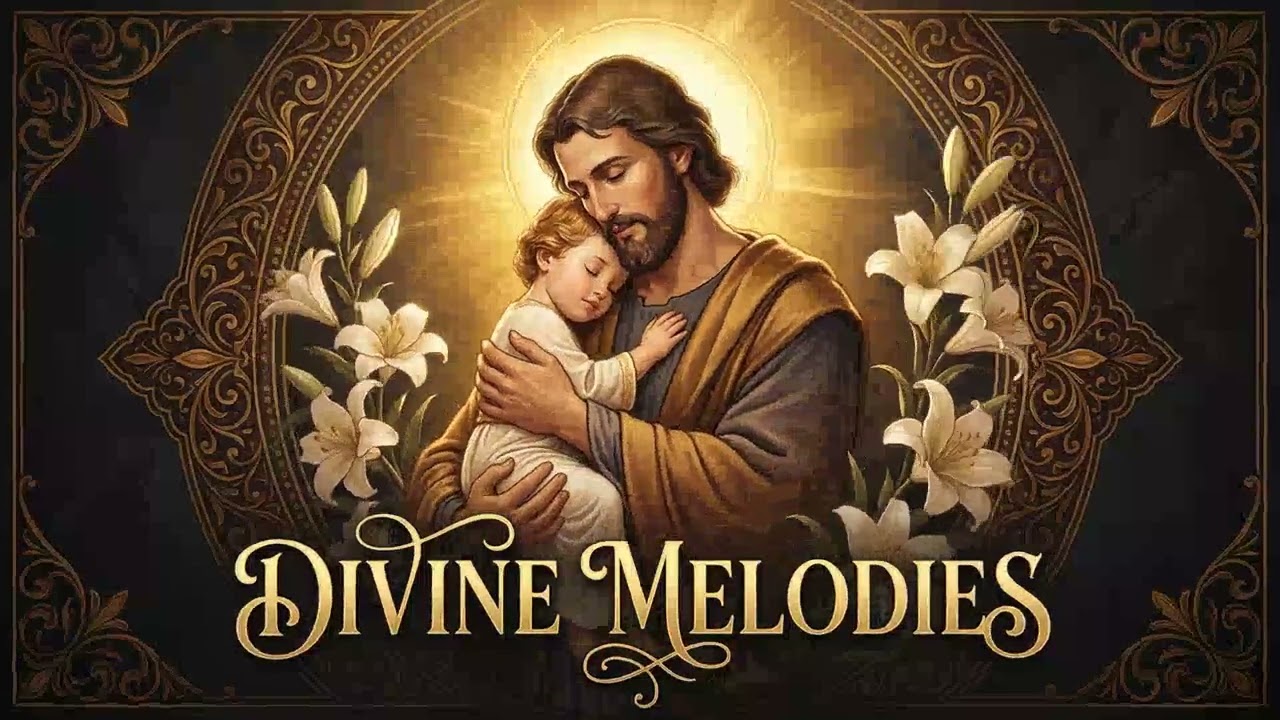 Saint Joseph Embraces the Christ Child in Divine Love | Sacred Chant for Family Blessing