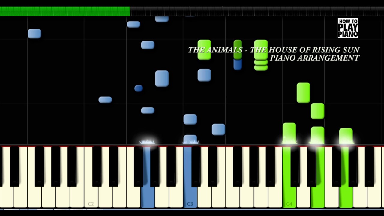 THE ANIMALS - THE HOUSE OF THE RISING SUN - SYNTHESIA (PIANO COVER) + SHEET MUSIC