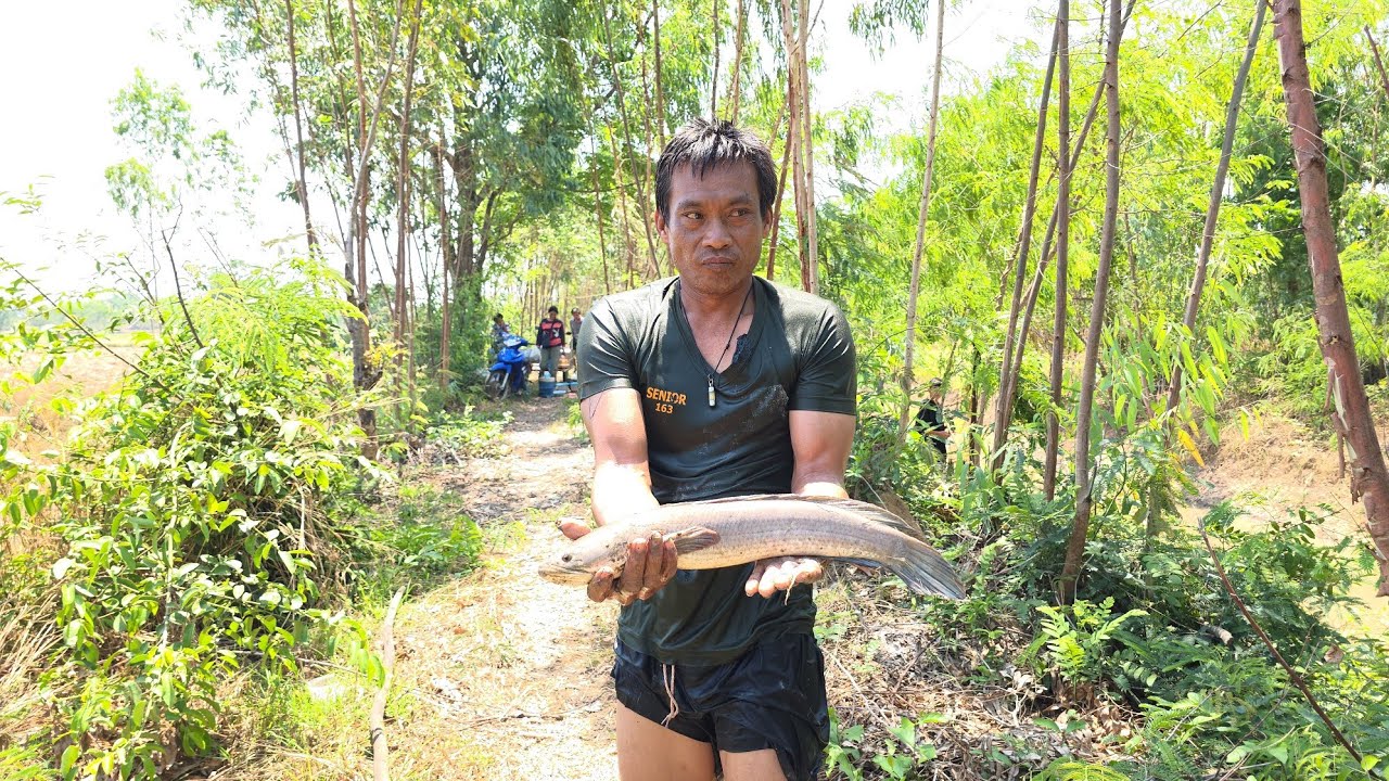 ตัวเป็นกิโลเลยปลาช้อนใหญ่ลุงเท็นมือจับปลาหมาน