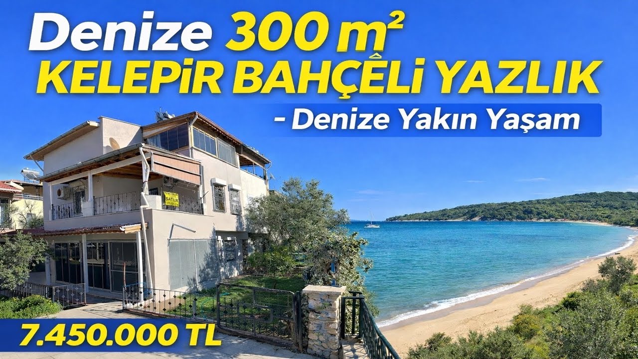 KELEPİR ACİL SATILIK DENİZE YAKIN DAİRE FİYATINA GENİŞ BAHÇELİ MÜSTAKİL FIRSAT YERİ 7,450,000 TL 