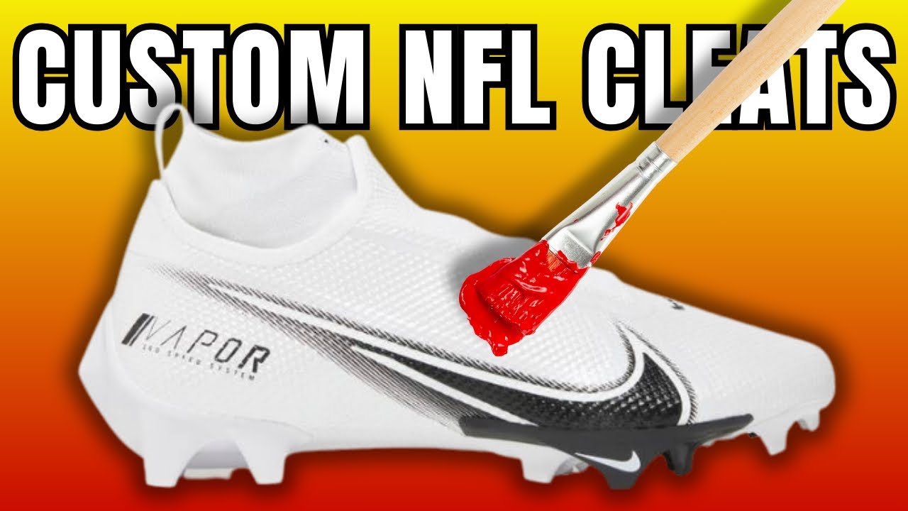 Customizing Nike Football Cleats For A Kansas City Chiefs NFL Player!!!