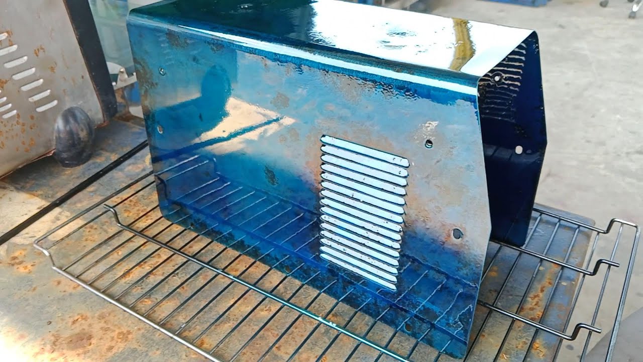 Homemade Powder Coating of Inverter Welding Machine Case