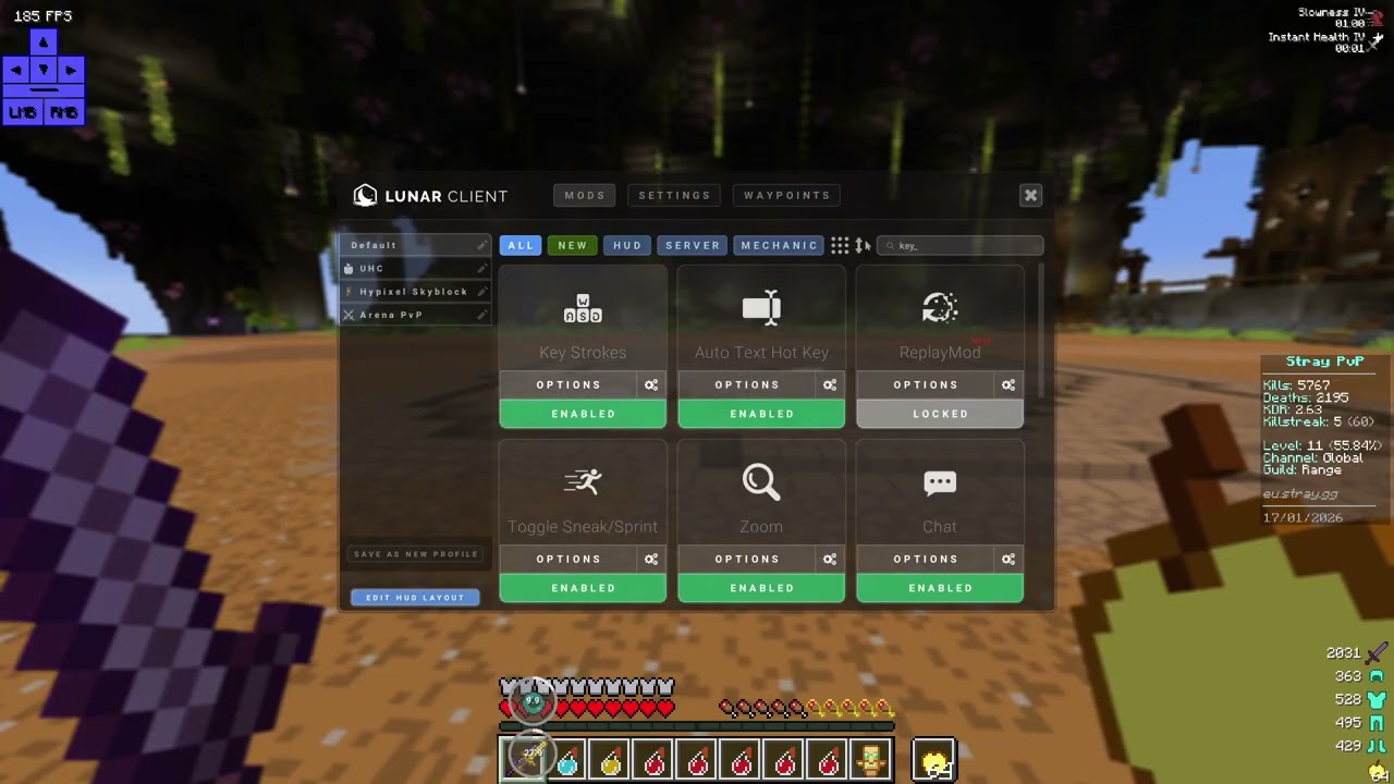 My Minecraft settings-mods :3