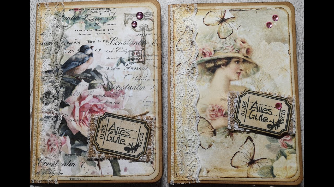 #02 / Bastelanleitung / Gutscheinkarte Vintage