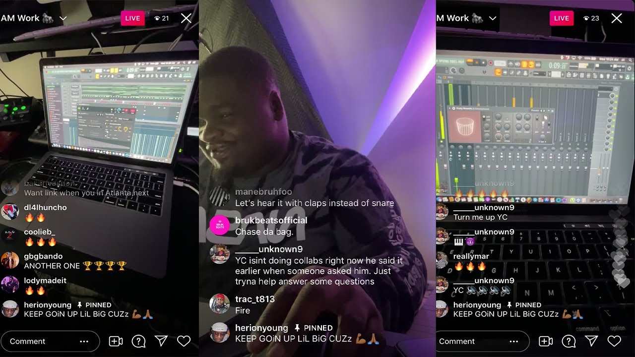 Turn Me Up YC Shows How He Mixes Beats & Screen