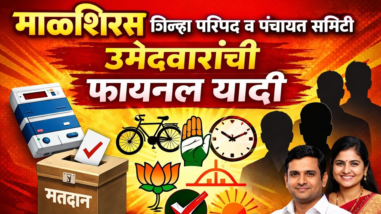 Malshiras Nivadnuk I माळशिरस तालुका जि. पं. व पं. स. निवडणूकीतील फायनल उमेदवारांची यादी....